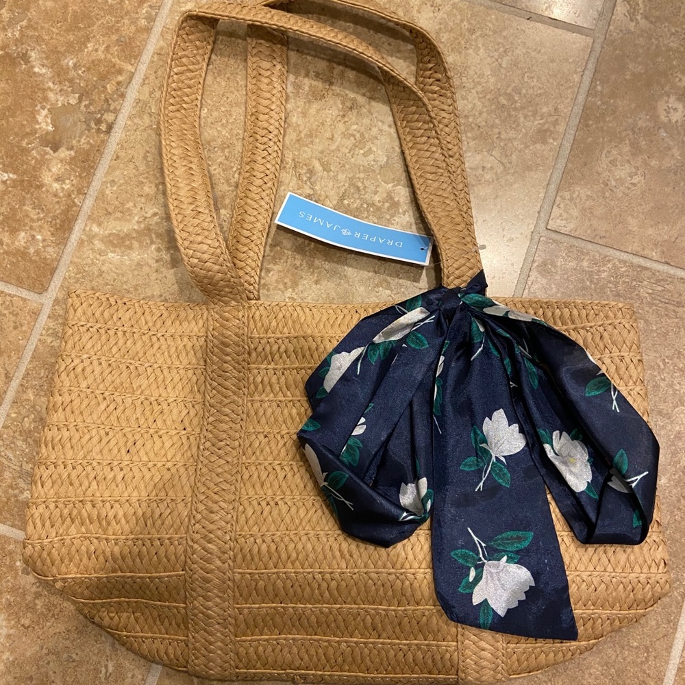 Draper James straw bag